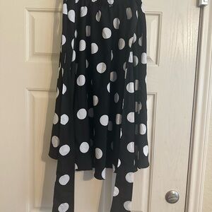 Mlle Gabrielle Black and White A-Line Skirt